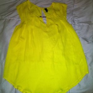 Winsor highlighter yellow dress top s